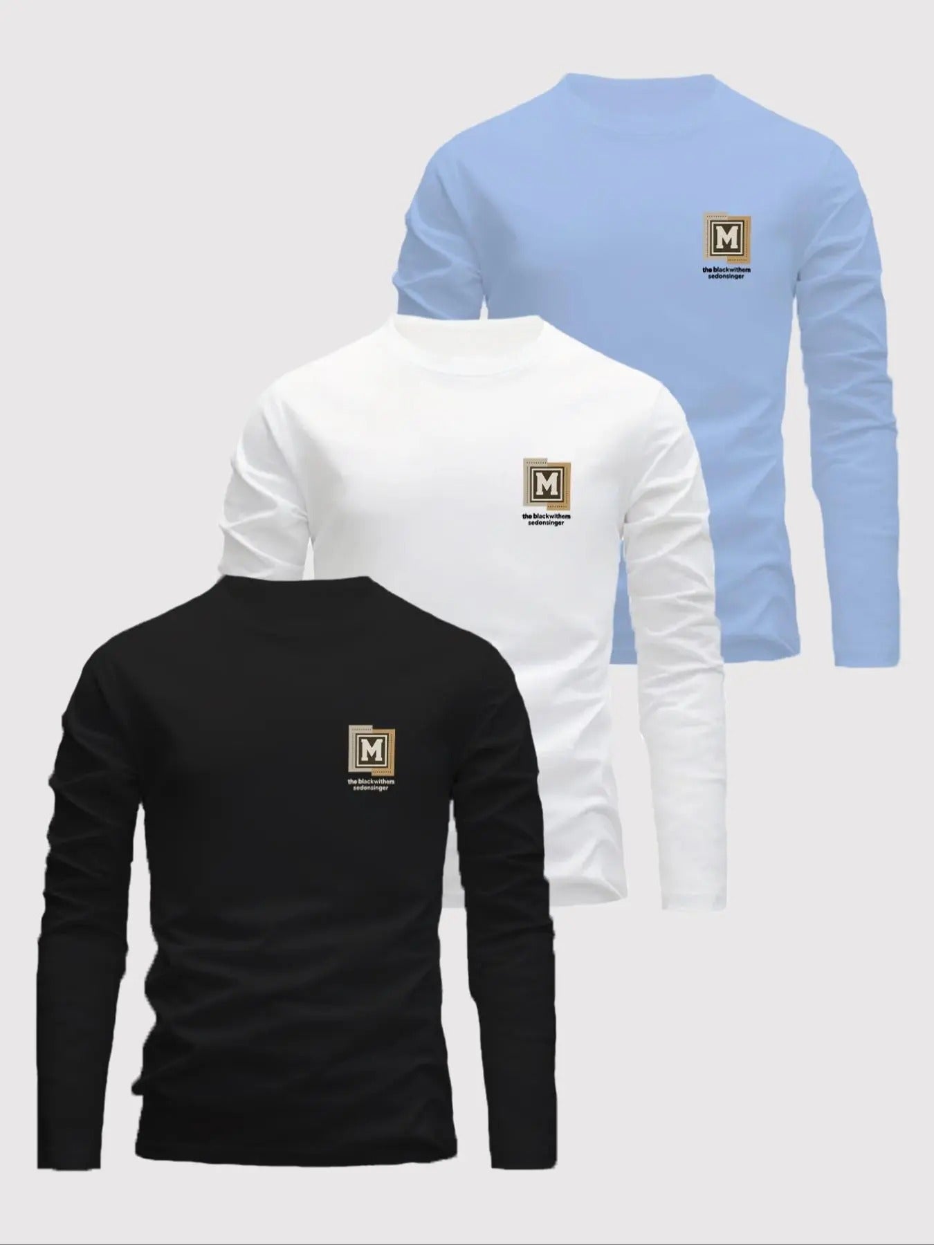 Letter Print Round Neck Regular Fit Casual Crew Daily - Adult & Kids T-Shirts, Sweatshirts & Hoodies apparel design preview 1
