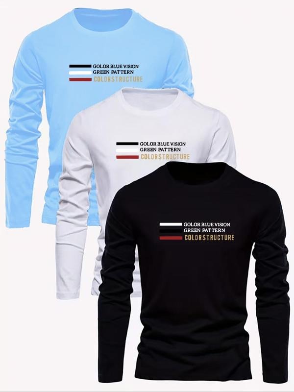 Letter Print Round Neck Regular Fit Casual Crew Fall - Adult & Kids T-Shirts, Sweatshirts & Hoodies apparel design preview 1