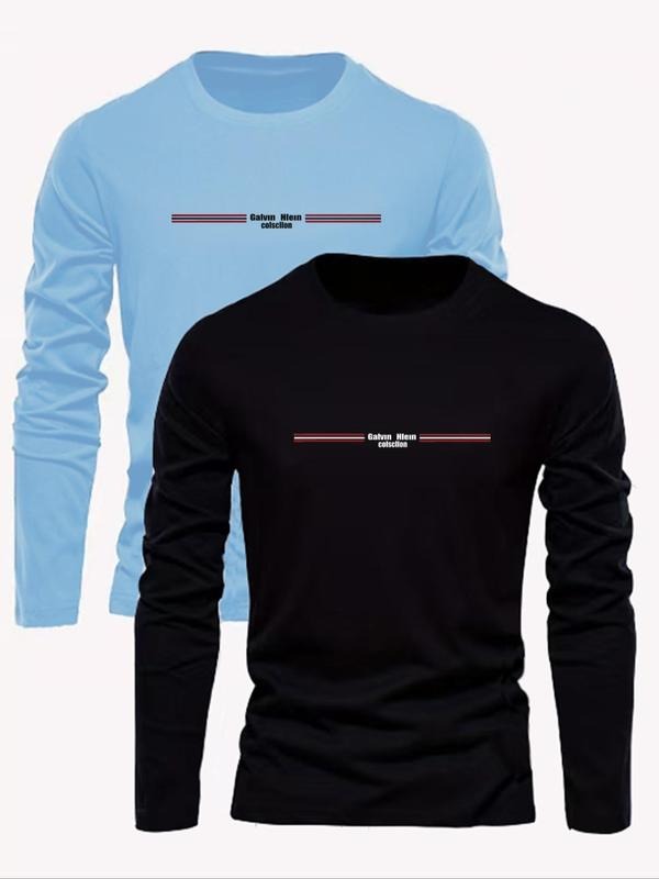 Letter Print Round Neck Regular Fit Casual Crew Fall - Adult & Kids T-Shirts, Sweatshirts & Hoodies apparel design preview 1