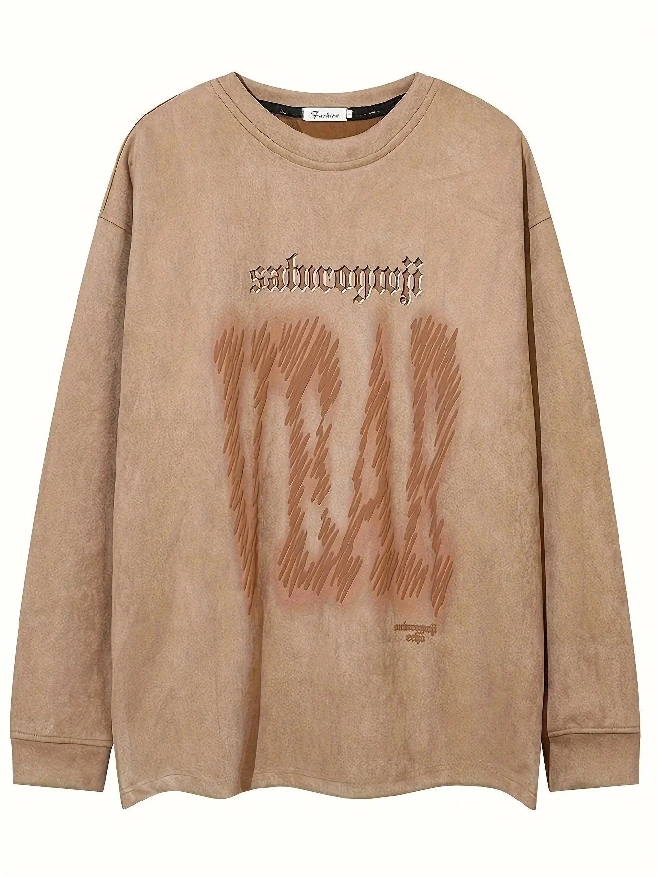 Letter Print Round Neck Loose Casual Spring Fall Top - Adult & Kids T-Shirts, Sweatshirts & Hoodies apparel design preview 1