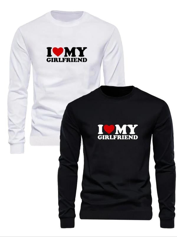 Letter Print Round Neck Regular Fit Casual Fall - Adult & Kids T-Shirts, Sweatshirts & Hoodies apparel design preview 1