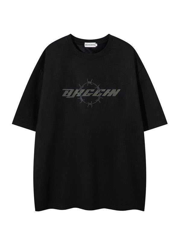 Letter Print Round Neck Loose Casual Short Sleeve - Adult & Kids T-Shirts, Sweatshirts & Hoodies apparel design preview 1