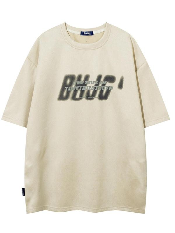 Letter Print Round Neck Loose Casual Short Sleeve - Adult & Kids T-Shirts, Sweatshirts & Hoodies apparel design preview 1