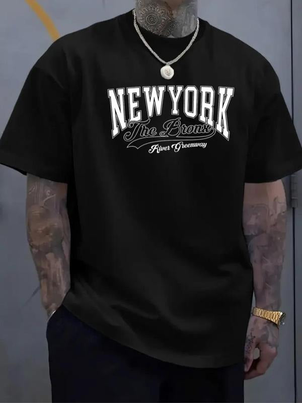 Letter Print Round Neck Regular Fit Casual Short - Adult & Kids T-Shirts, Sweatshirts & Hoodies apparel design preview 1