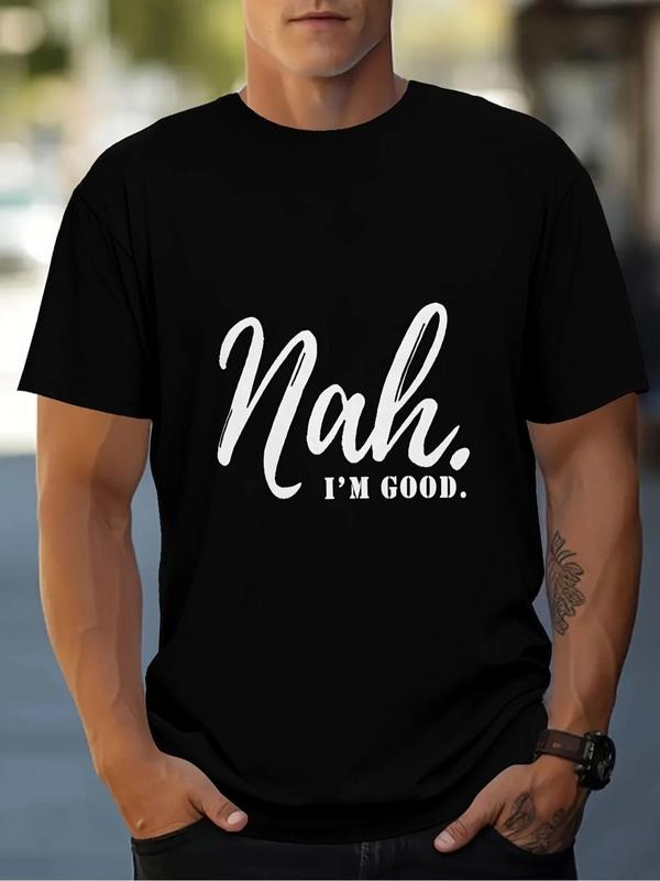 Letter Print Round Neck Regular Fit Casual Short - Adult & Kids T-Shirts, Sweatshirts & Hoodies apparel design preview 1