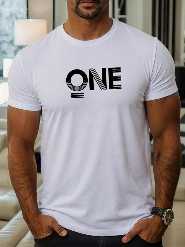 Letter Print Round Neck Regular Fit Casual Short - Adult & Kids T-Shirts, Sweatshirts & Hoodies apparel design preview 1