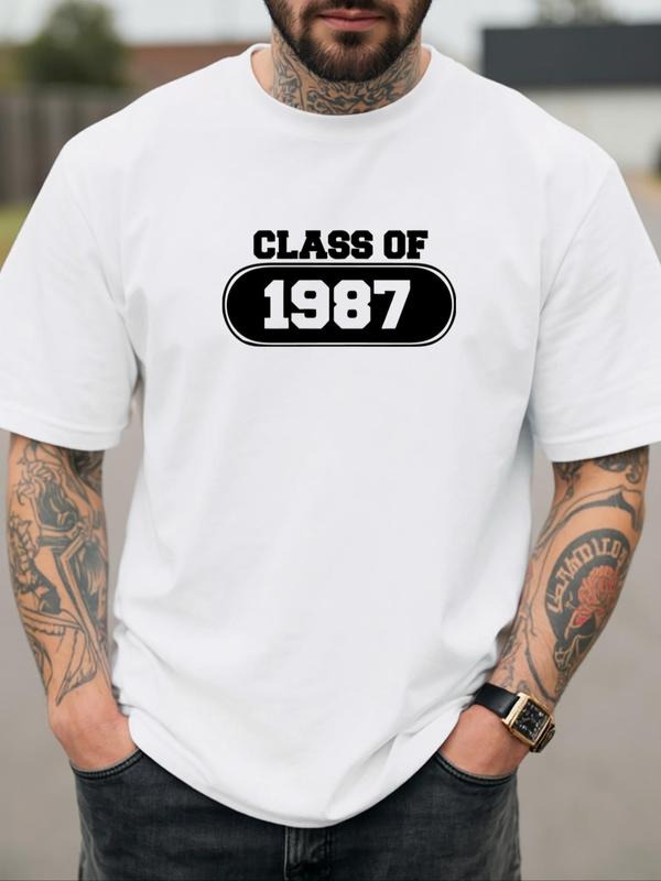 Letter Print Round Neck Regular Fit Casual Short - Adult & Kids T-Shirts, Sweatshirts & Hoodies apparel design preview 1
