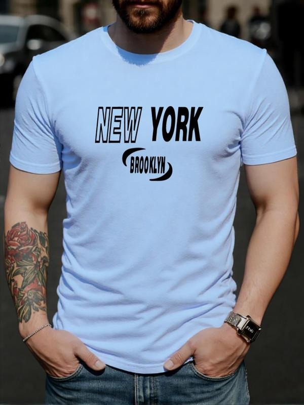 Letter Print Round Neck Regular Fit Casual Short - Adult & Kids T-Shirts, Sweatshirts & Hoodies apparel design preview 1
