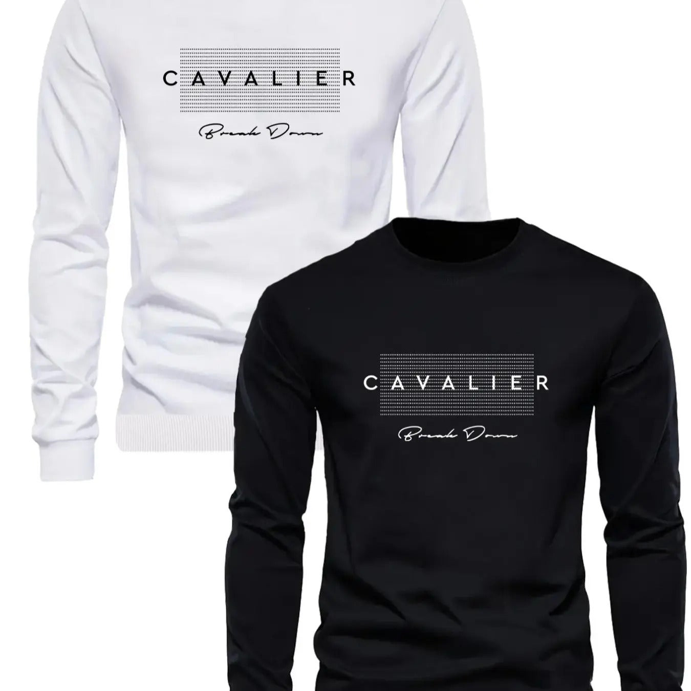 Letters Print Round Neck Set Regular Fit Casual Crew - Adult & Kids T-Shirts, Sweatshirts & Hoodies apparel design preview 1