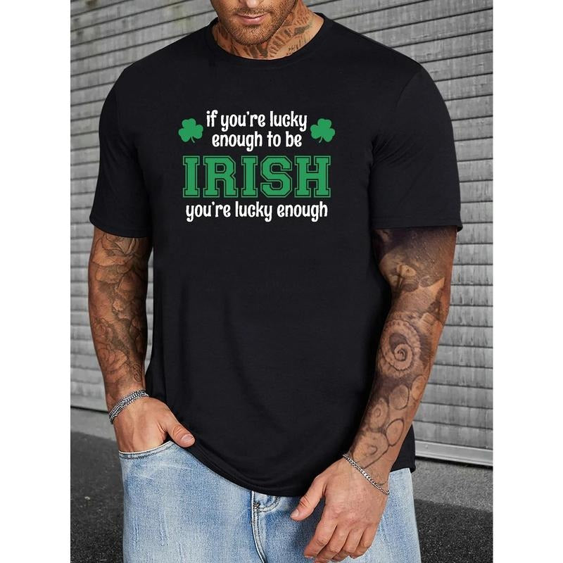 Lucky Irish St. Patrick'S Day Casual Crew Neck Short - Adult & Kids T-Shirts, Sweatshirts & Hoodies apparel design preview 1