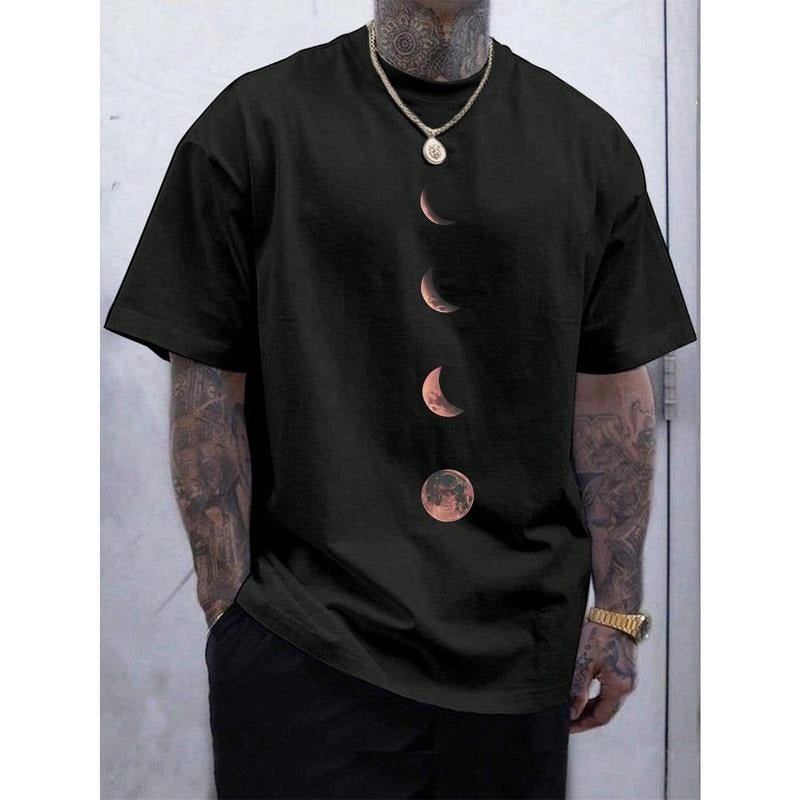 Moon Pattern Round Neck Short Sleeve Made USA - Adult & Kids T-Shirts, Sweatshirts & Hoodies apparel design preview 1