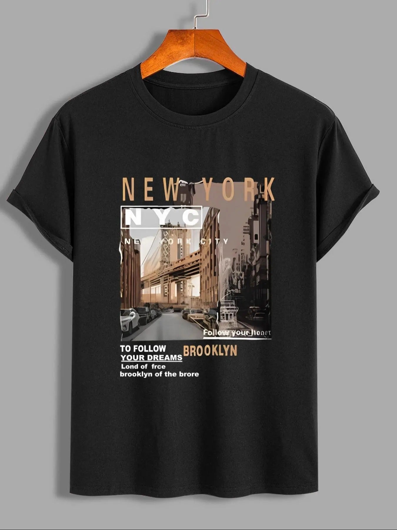 Random City Print Round Neck Regular Fit Casual Short - Adult & Kids T-Shirts, Sweatshirts & Hoodies apparel design preview 1