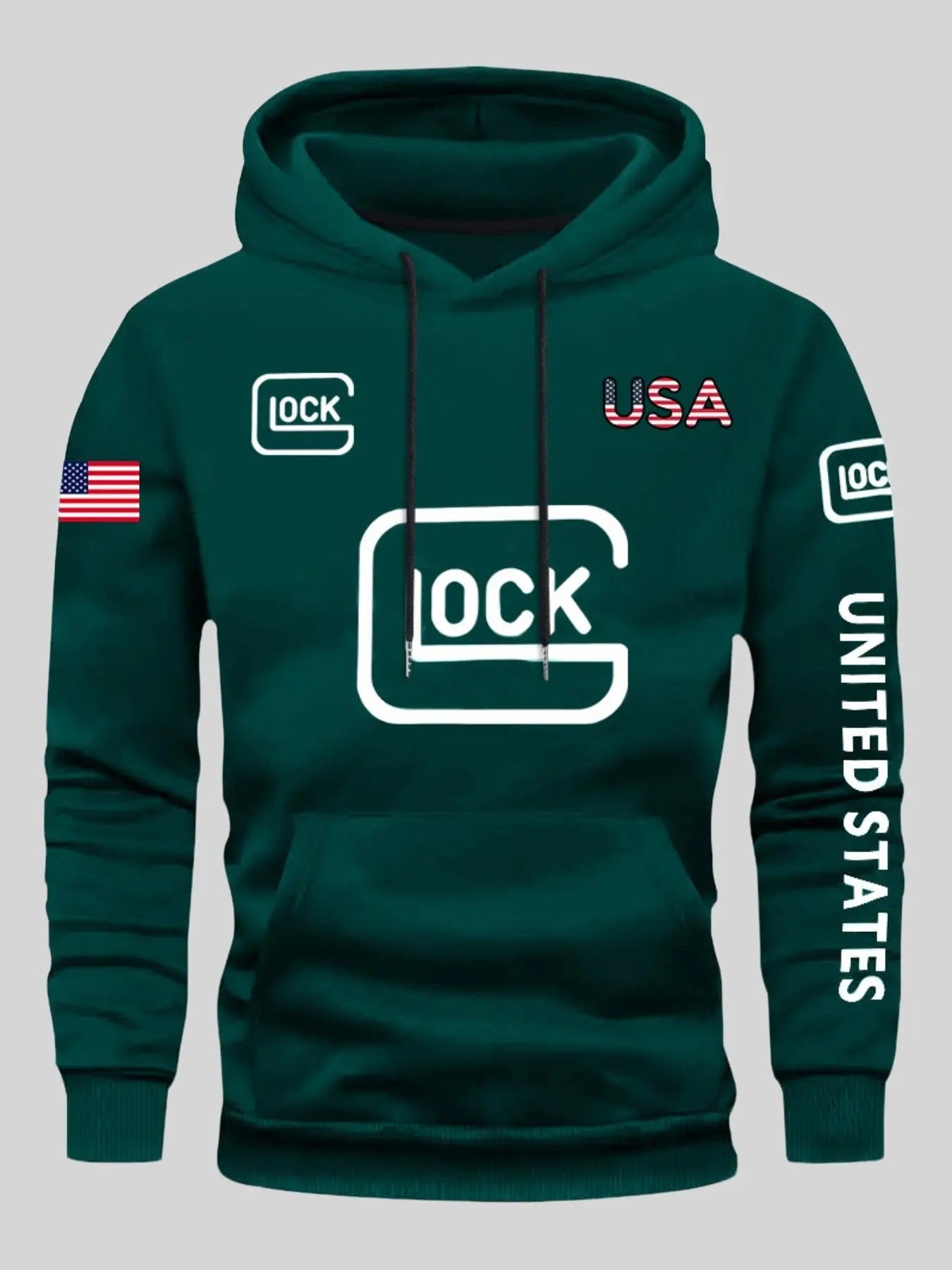Regular Fit Letter Print American Casual Hooded Fall - Adult & Kids T-Shirts, Sweatshirts & Hoodies apparel design preview 1