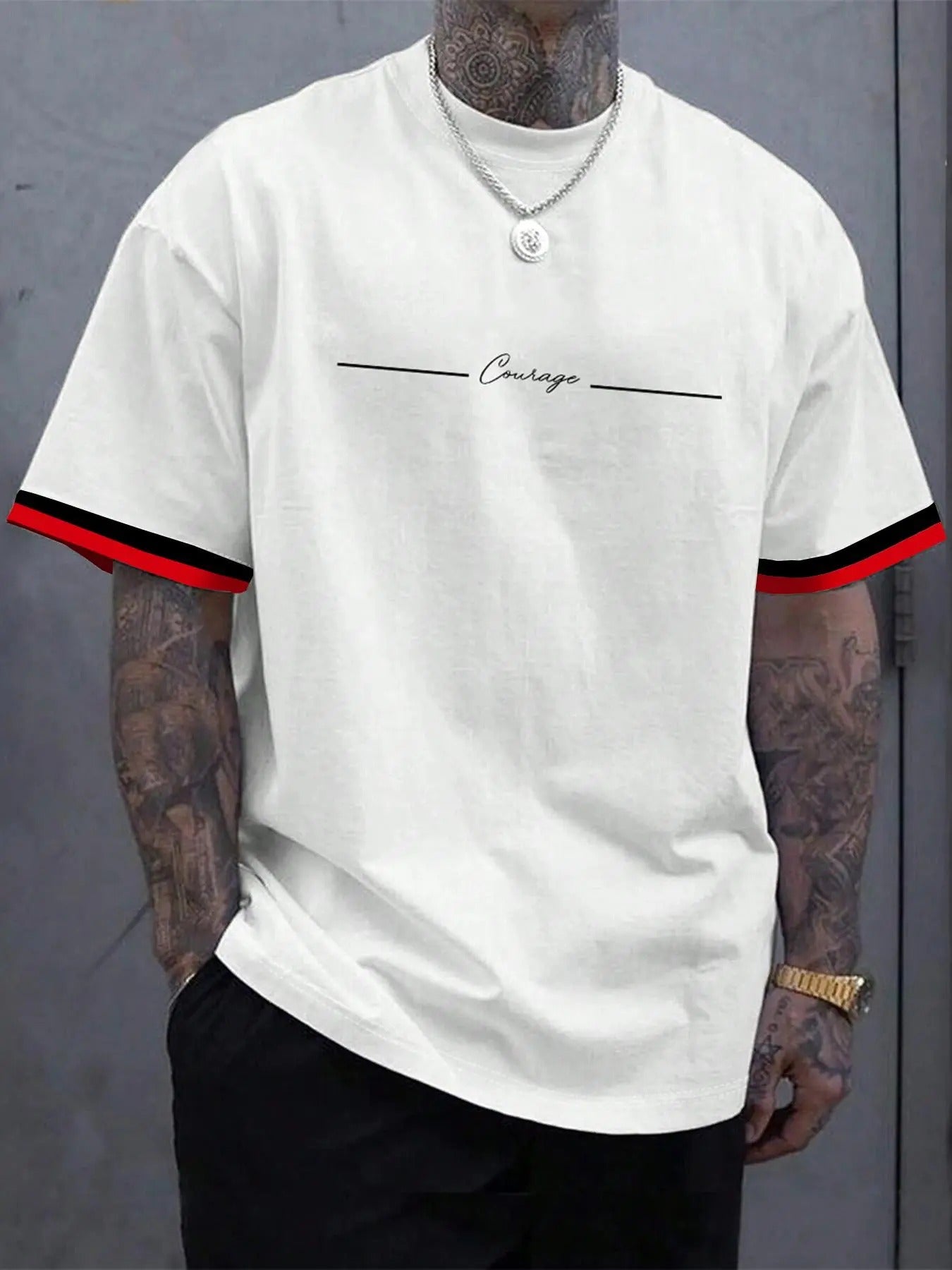 Regular Fit Letter Print Round Neck Casual Short - Adult & Kids T-Shirts, Sweatshirts & Hoodies apparel design preview 1
