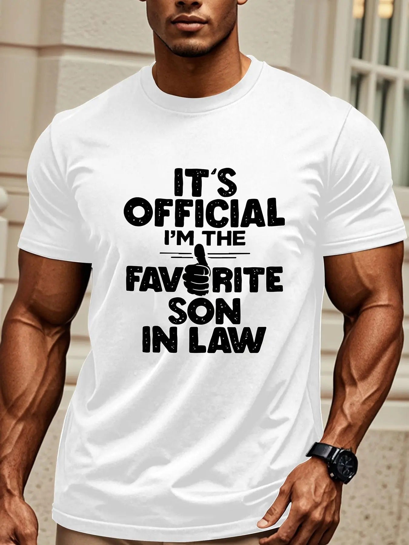 Regular Fit Letter Print Round Neck Casual Short - Adult & Kids T-Shirts, Sweatshirts & Hoodies apparel design preview 1