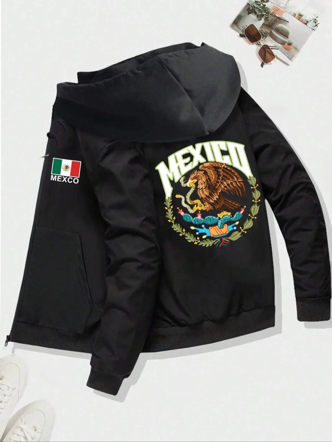Regular Fit Mexican Flag Eagle Print Casual Letter - Adult & Kids T-Shirts, Sweatshirts & Hoodies apparel design preview 1