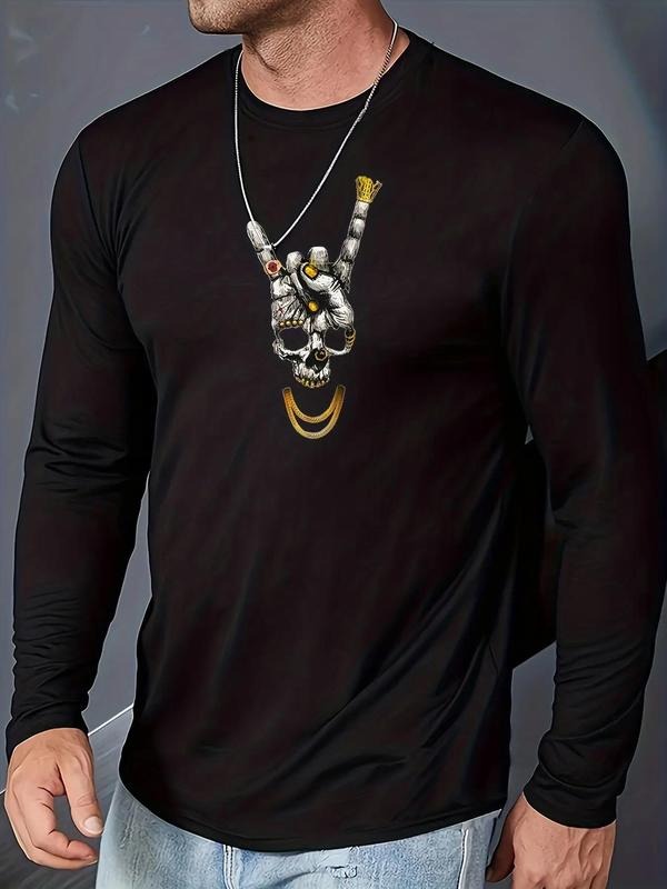 Regular Fit Skull Round Neck Crew Spring Fall Casual - Adult & Kids T-Shirts, Sweatshirts & Hoodies apparel design preview 1