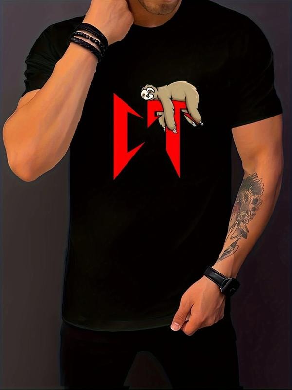 Regular Fit Sloth Letter Print Round Neck Casual - Adult & Kids T-Shirts, Sweatshirts & Hoodies apparel design preview 1