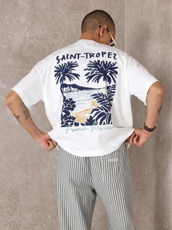 Regular Fit Tropical Print Round Neck Casual Short - Adult & Kids T-Shirts, Sweatshirts & Hoodies apparel design preview 1