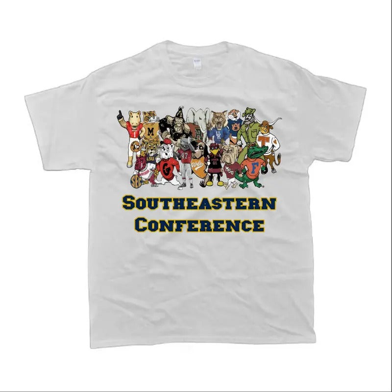 Southeastern Conference Mascot Casual Top Menswear - Adult & Kids T-Shirts, Sweatshirts & Hoodies apparel design preview 1