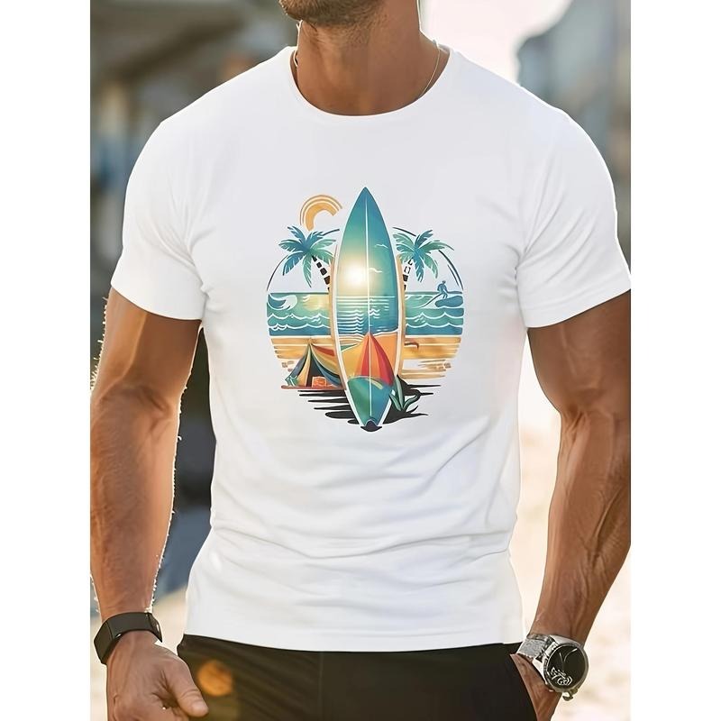 Summer Crew Neck Short Sleeve Polyester Surfboard - Adult & Kids T-Shirts, Sweatshirts & Hoodies apparel design preview 1