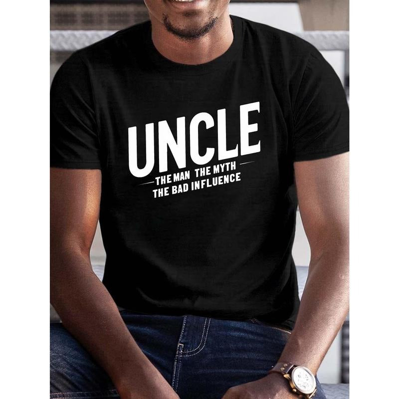 Summer Casual "UNCLE" Print Short Sleeve Regular Fit - Adult & Kids T-Shirts, Sweatshirts & Hoodies apparel design preview 1