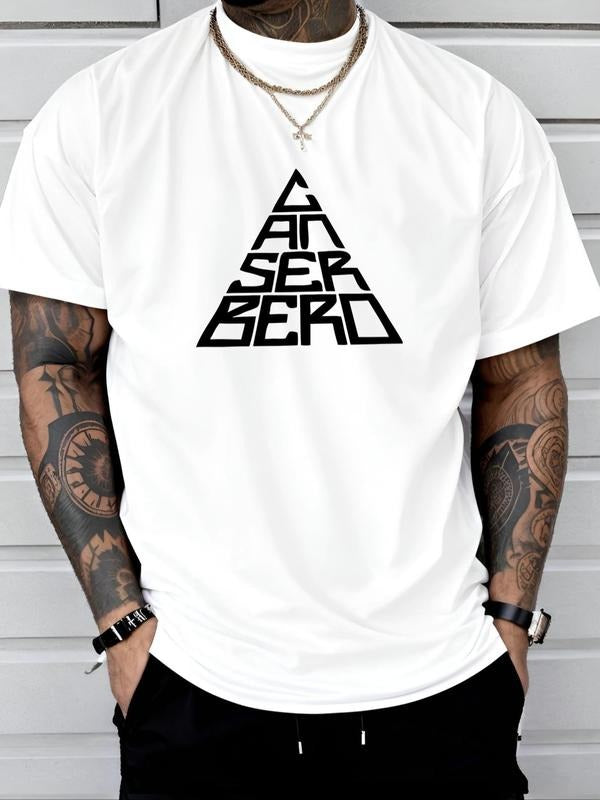 Triangle Letter Print Round Neck Regular Fit Casual - Adult & Kids T-Shirts, Sweatshirts & Hoodies apparel design preview 1