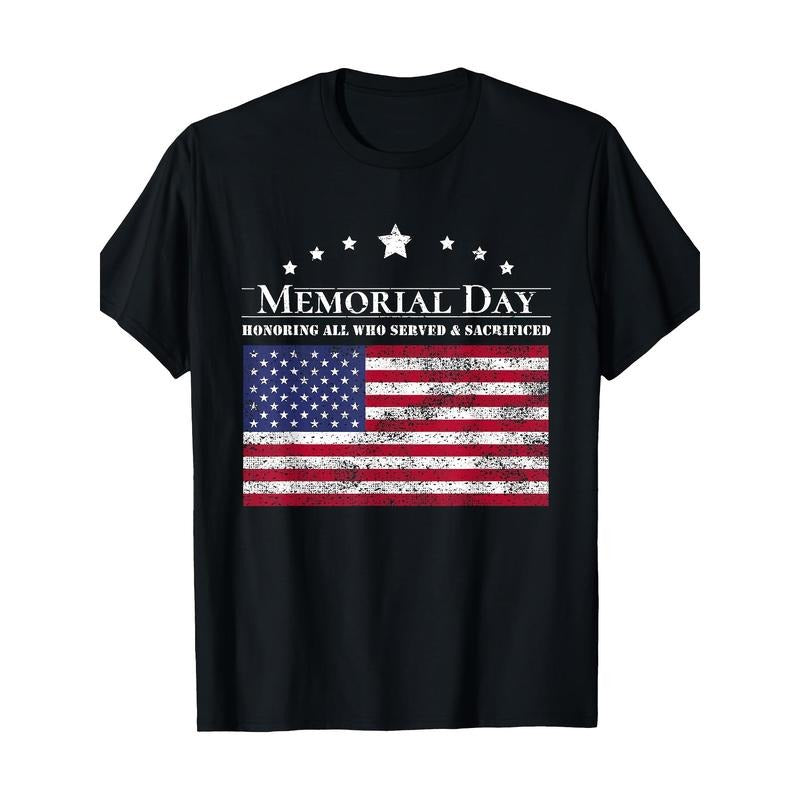 Memorial Day Patriotic Honoring Veterans Sacrifices - Adult & Kids T-Shirts, Sweatshirts & Hoodies apparel design preview 1