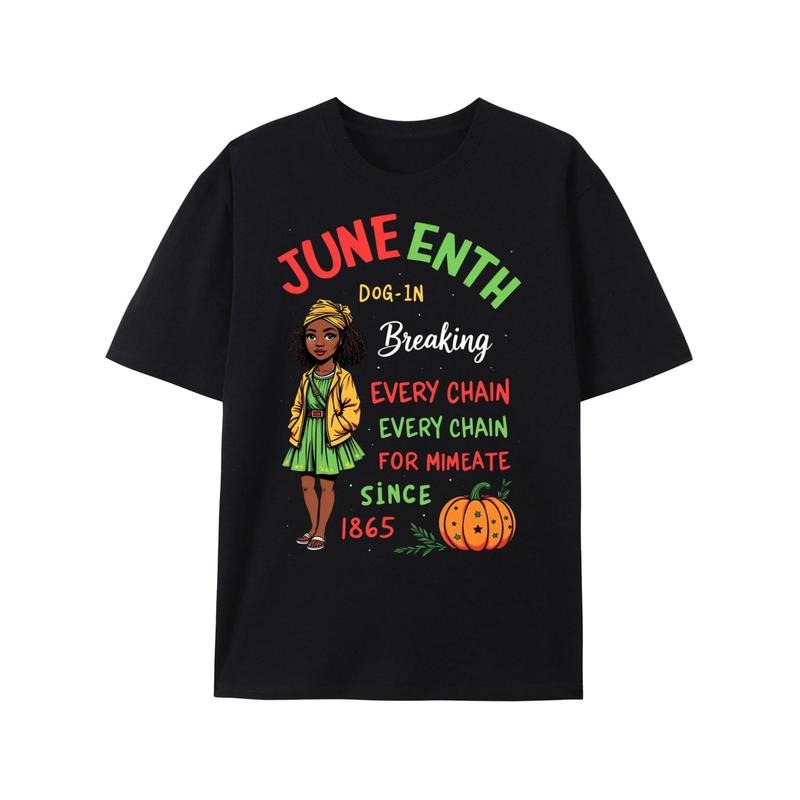 MenWomenJuneteenth Celebration Breaking Chains Since - Adult & Kids T-Shirts, Sweatshirts & Hoodies apparel design preview 1