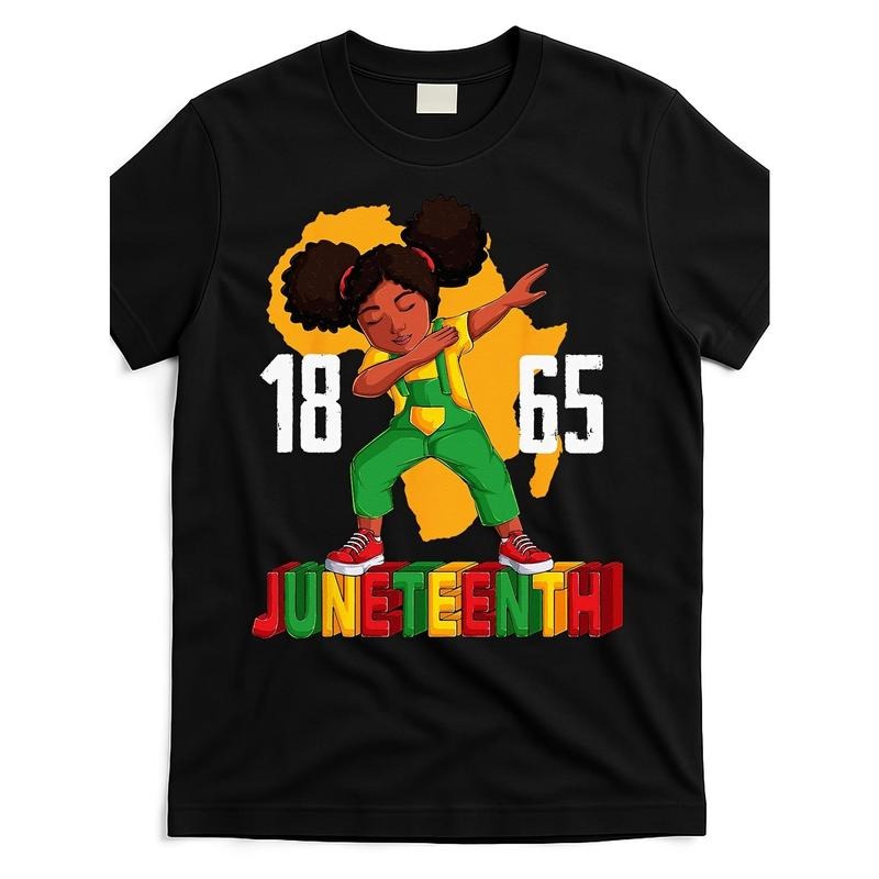 MenWomenJuneteenth Dabbing African 1865 Freedom - Adult & Kids T-Shirts, Sweatshirts & Hoodies apparel design preview 1