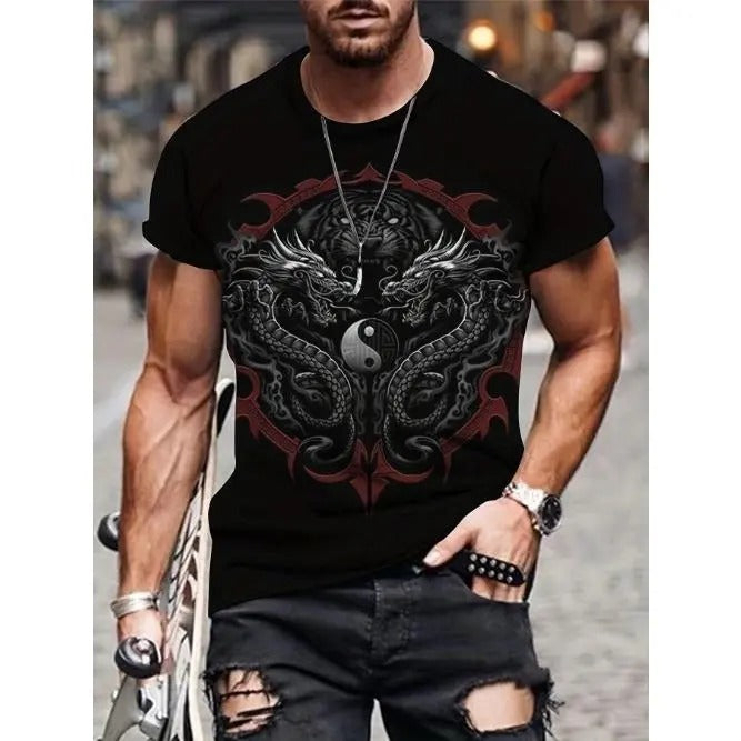 Dragon Print Bold Ultra Comfortable Crew Neck Summer - Adult & Kids T-Shirts, Sweatshirts & Hoodies apparel design preview 1