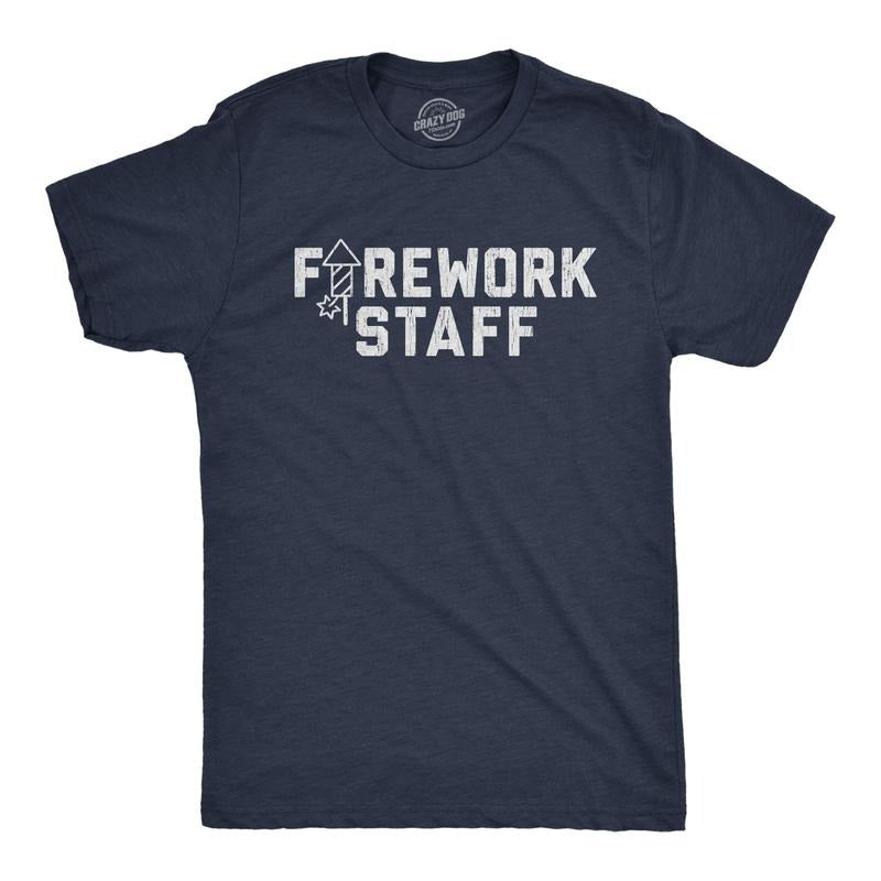 Firework Staff Funny 4th July Independence Day Cool - Adult & Kids T-Shirts, Sweatshirts & Hoodies apparel design preview 1