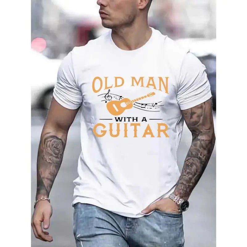 Short Sleeve Old Man Guitar Ultra Comfy Stretchy - Adult & Kids T-Shirts, Sweatshirts & Hoodies apparel design preview 1
