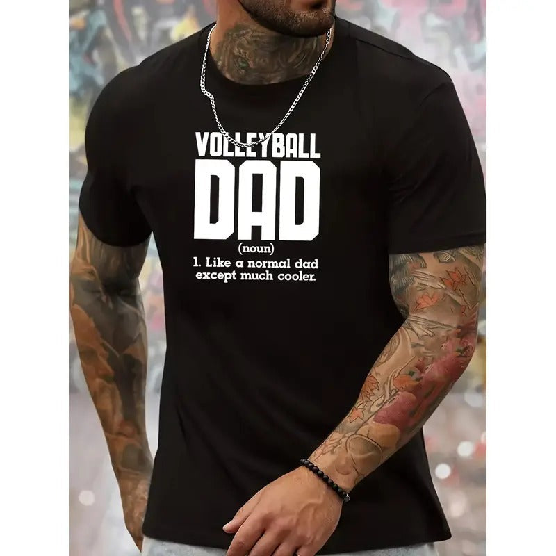 Volleyball Dad Print Comfortable Crew Neck Short - Adult & Kids T-Shirts, Sweatshirts & Hoodies apparel design preview 1