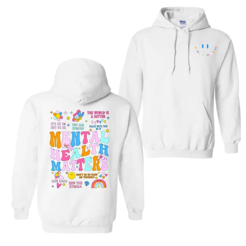 Mental Health Matters Be Kind Your Mind - Adult & Kids T-Shirts, Sweatshirts & Hoodies apparel design preview 1