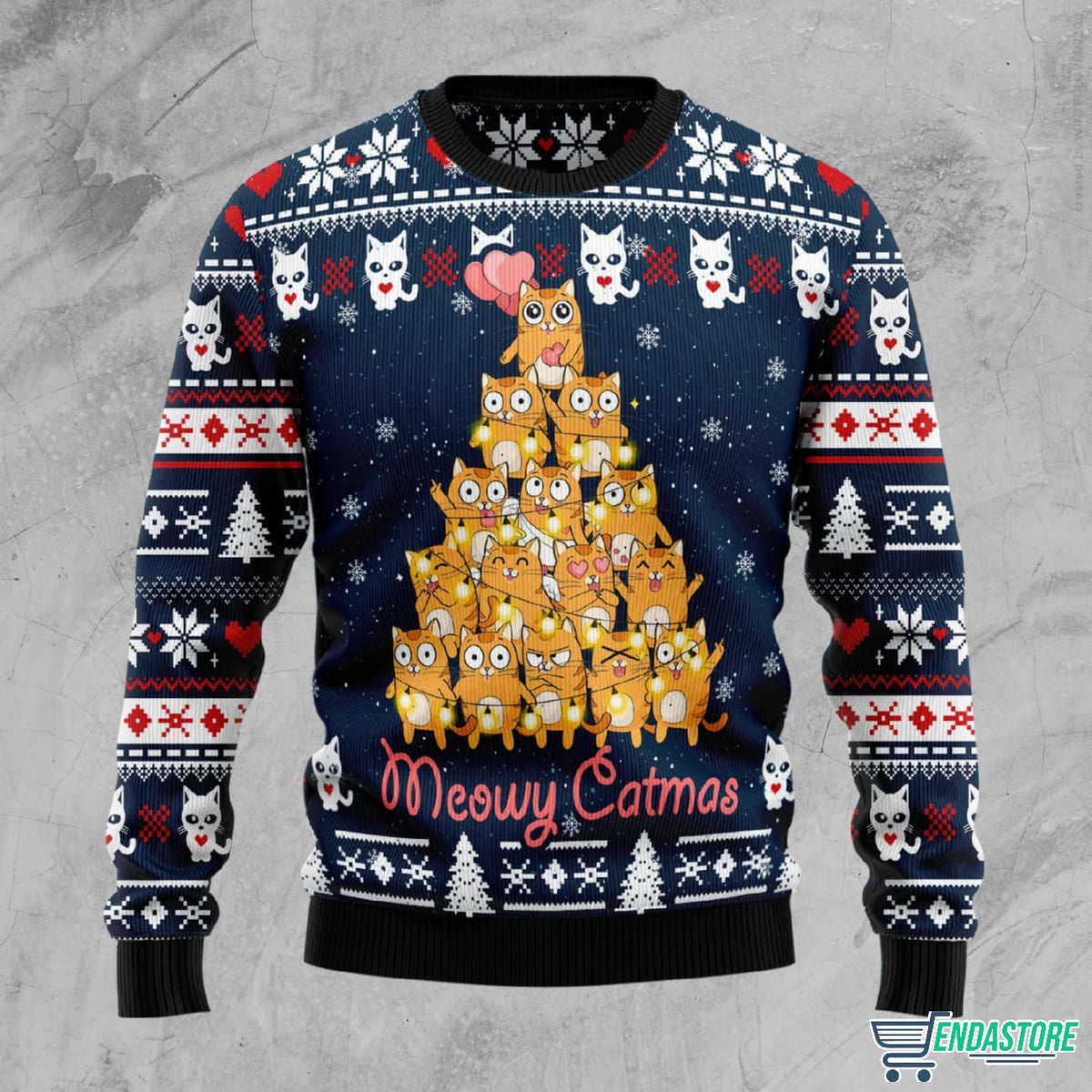 Meowy Catmas 3D Ugly Christmas Sweater - Holiday Gift product image