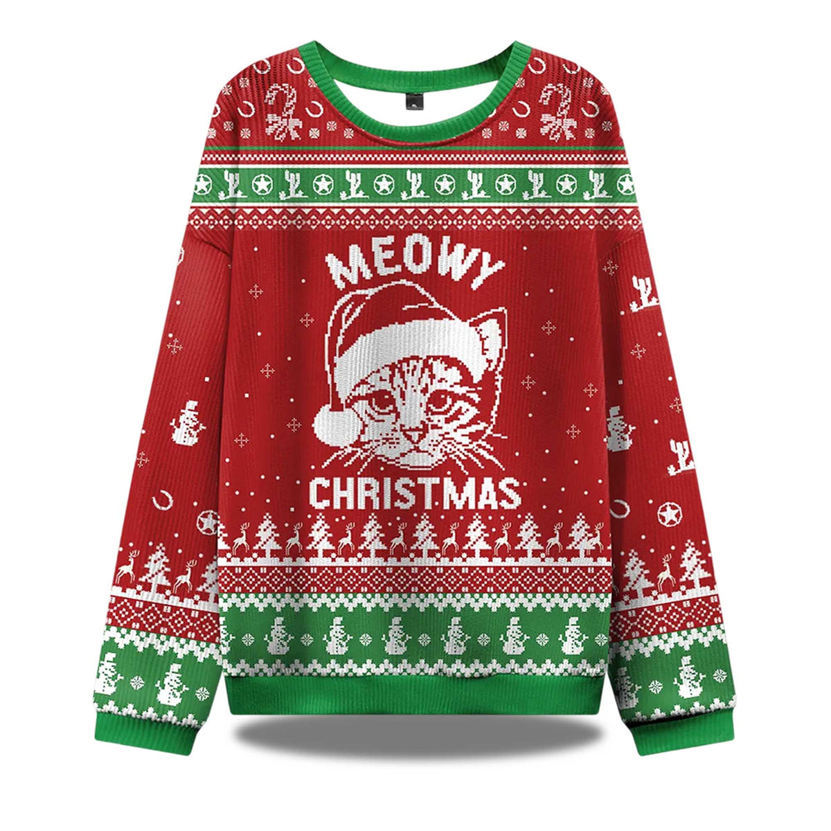 Meowy Ugly Christmas Sweater - Holiday Gift product image