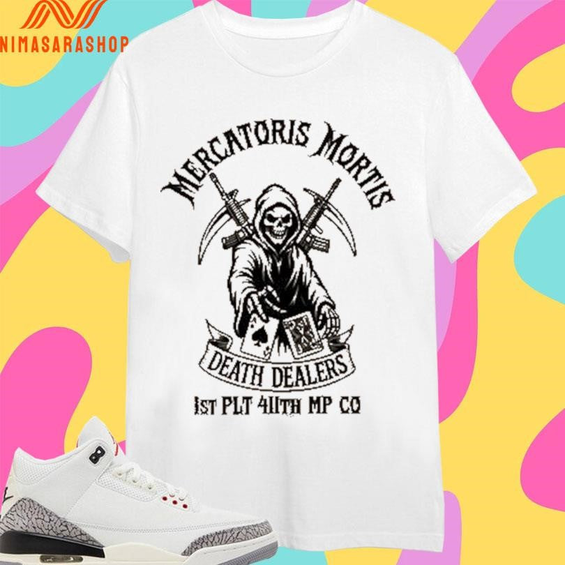 Mercatoris Mortis Death Dealers 1st Plt 411th Mp Co - Adult & Kids T-Shirts, Sweatshirts & Hoodies apparel design preview 1