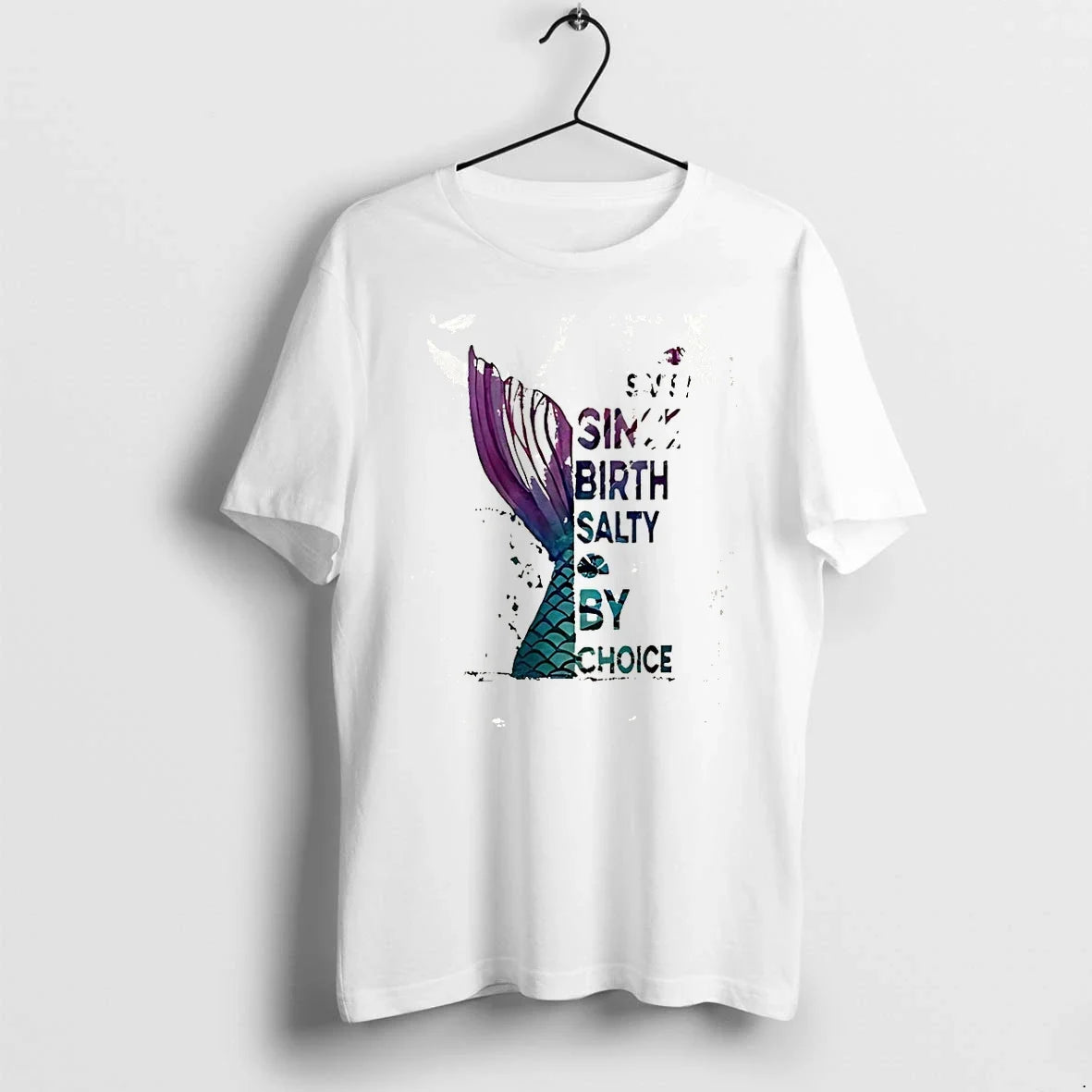 Mermaid Sassy Since Birth Salty By Choice Sweater - Adult & Kids T-Shirts, Sweatshirts & Hoodies apparel design preview 1