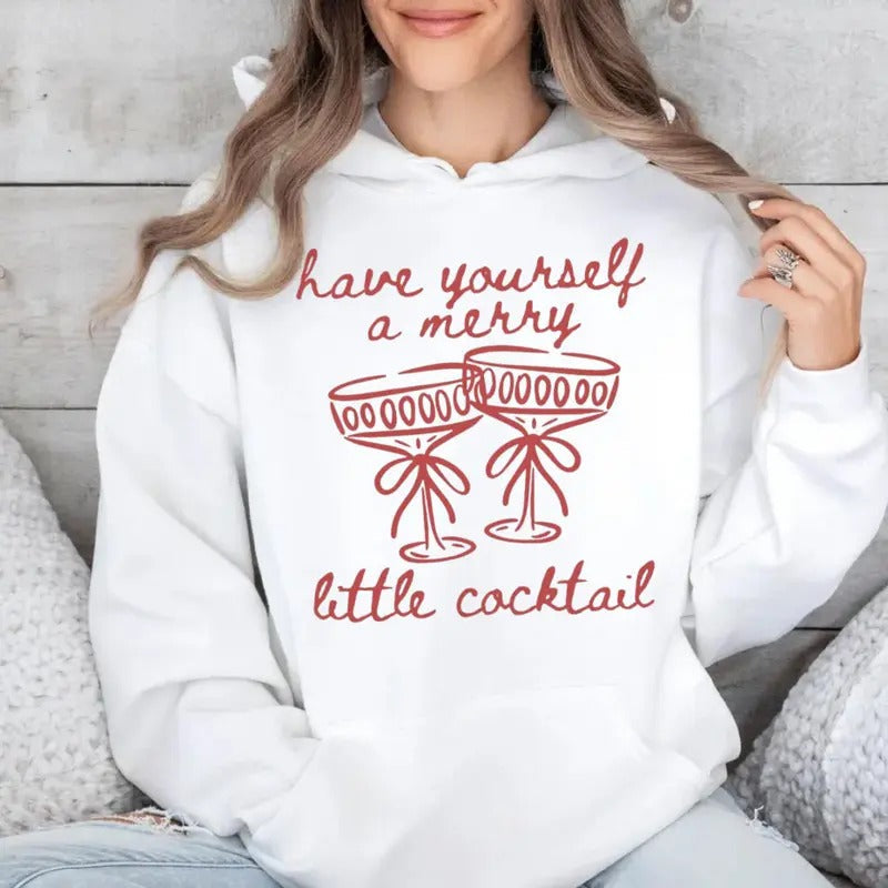 Merrier Martini Drink Cocktail Club Party Espresso - Adult & Kids T-Shirts, Sweatshirts & Hoodies apparel design preview 1
