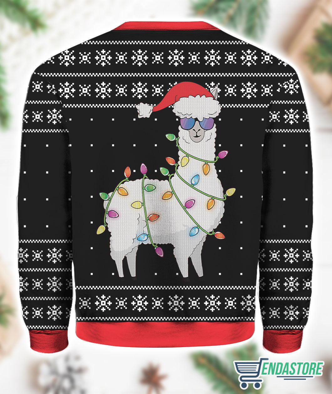 Merry Alpaca Funny 3D Ugly Christmas Sweater - Holiday Gift product image 2