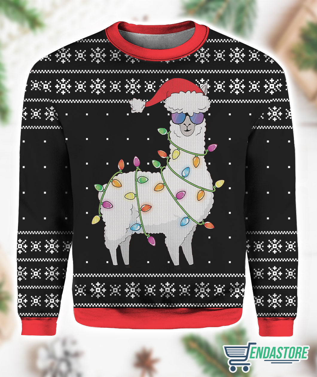 Merry Alpaca Funny 3D Ugly Christmas Sweater - Holiday Gift product image 3