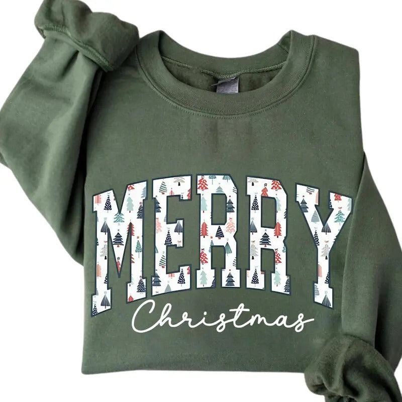 Merry Cute Xmas Cozy Winter - Adult & Kids T-Shirts, Sweatshirts & Hoodies apparel design preview 1