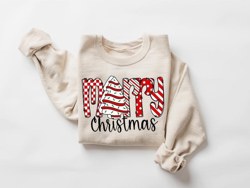 Merry Tree Cake - Adult & Kids T-Shirts, Sweatshirts & Hoodies apparel design preview 1