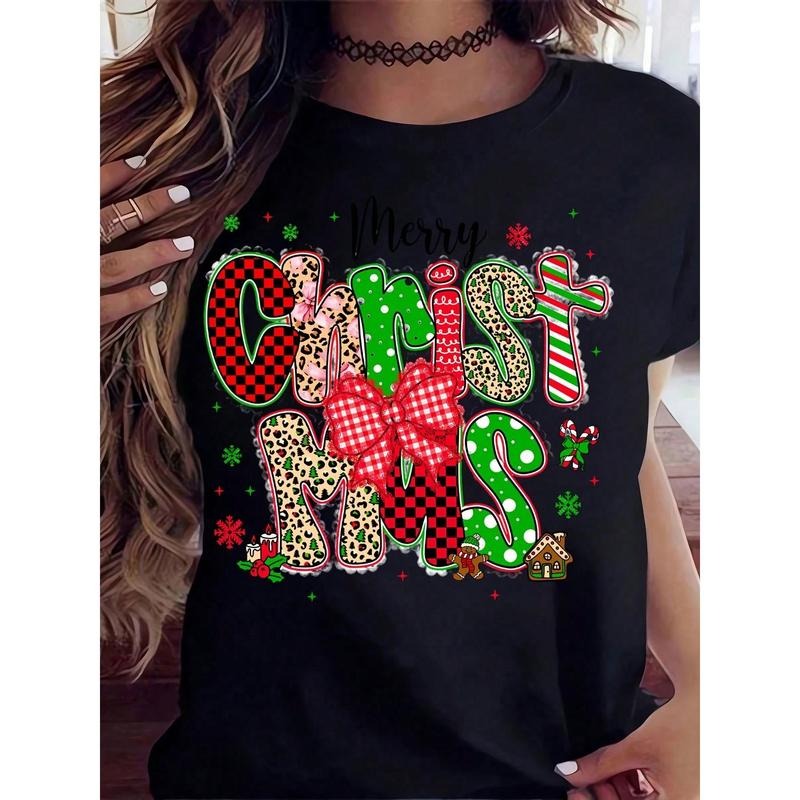 Merry Ugly Leopard Print Plaid Candy Cane Festive Top - Adult & Kids T-Shirts, Sweatshirts & Hoodies apparel design preview 1