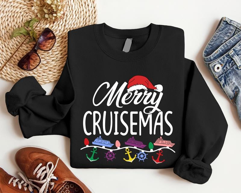 Merry Cruisemas Family Cruise Cruisin Crew Matching - Adult & Kids T-Shirts, Sweatshirts & Hoodies apparel design preview 1
