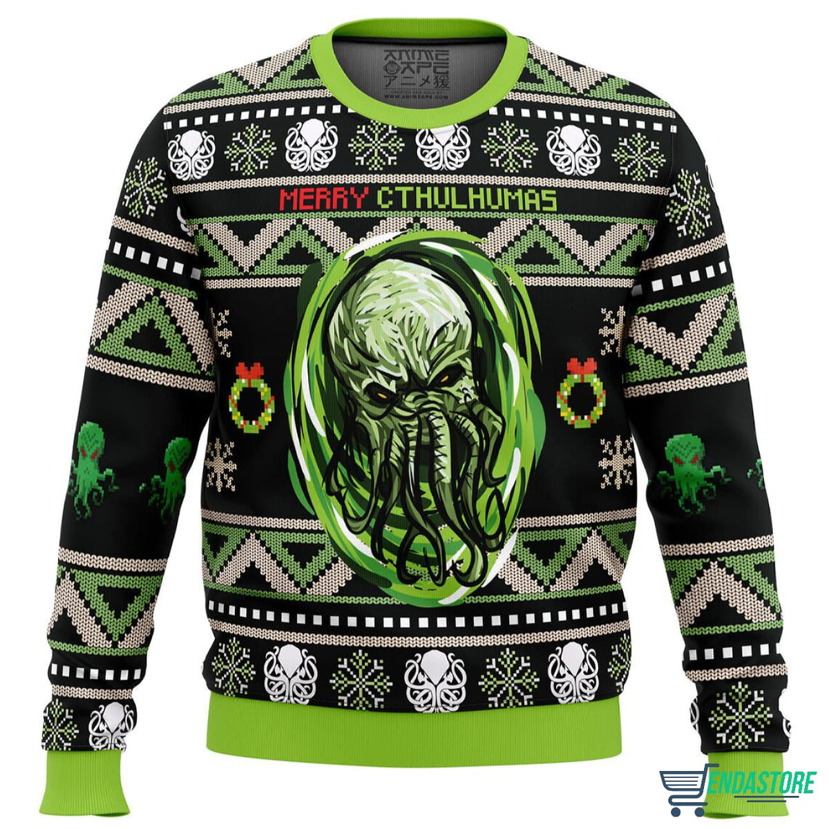 Merry Cthulhu 3D Christmas Sweater - Holiday Gift product image