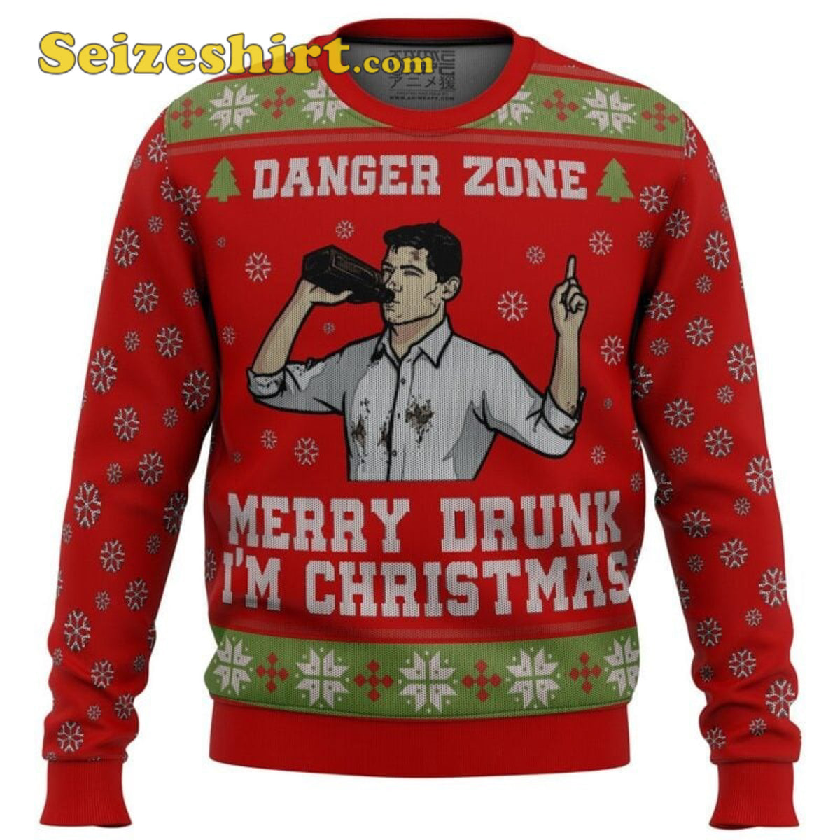 Merry Drunk I’m Christmas Sterling Archer Boys Christmas Sweater - Holiday Gift product image