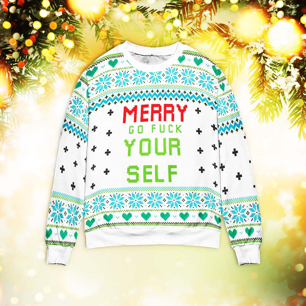 Mike Oche oscar whisky 3D Christmas Sweater - Holiday Gift product image 3