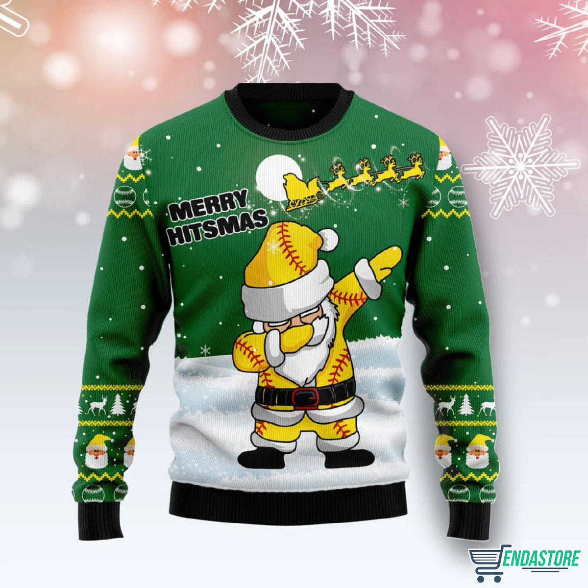 Merry Hitsmas Santa 3D Ugly Christmas Sweater - Holiday Gift product image